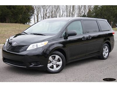 7-days*no reserve*12 toyota sienna le pwr doors 1-owner off lease 100% hwy miles