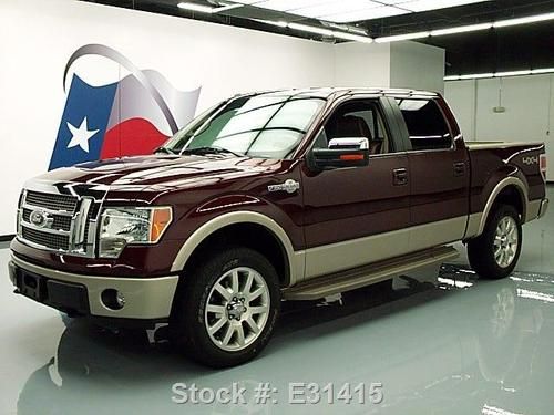 2010 ford f-150 king ranch supercrew 4x4 sunroof nav  texas direct auto