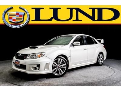 2012 wrx sti manual satin white 19,467 miles turbocharged one owner