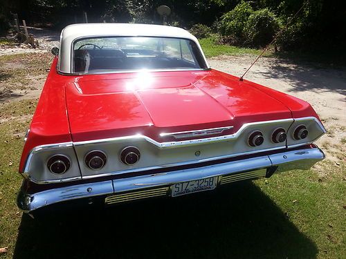 1963 chev impala 2door hardtop red white top, US $14,000.00, image 11