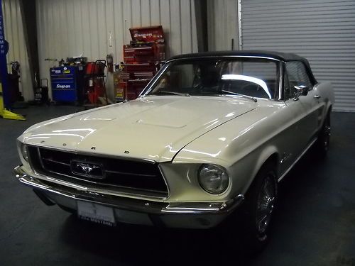 1967 ford mustang base 4.7l/c/convertible