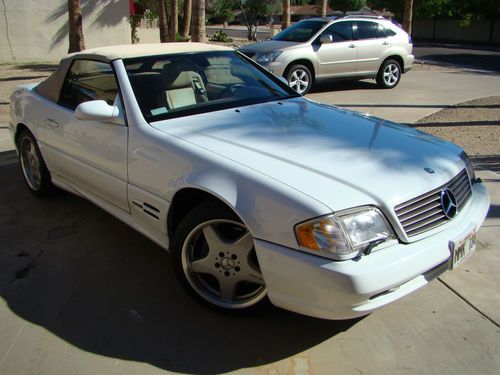 1999 mercedes sl500 - like brand new - only 36k miles white arizona convertible