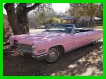 1966 pink cadillac eldorado convertible rebuilt 429 with 7,700 miles