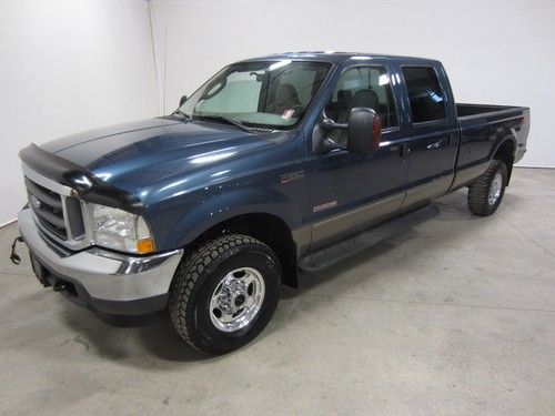 04 ford f-350 lariat 4x4 6.0l turbo diesel crew cab long bed co owned 80+ pics