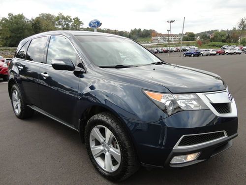 2012 acura mdx sh awd sunroof heated leather camera 1 owner clean carfax video