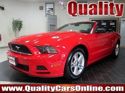 22k miles we finance red gray cloth convertible v6  automatic