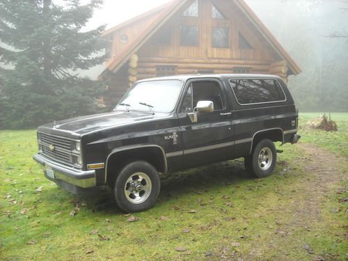 1984 chevrolet k5 blazer 6.2l  diesel 4x4 black silverado no rust