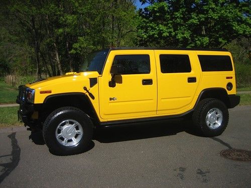 2003 yellow gm hummer h2 one owner immaculate condition with low mileage