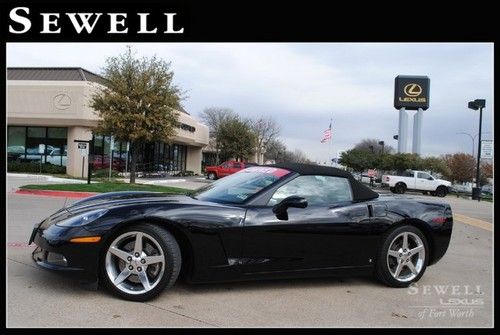 06 black chevy vette z51 navi heated leather seats power convertable low mileage