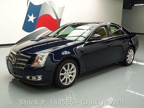 2008 cadillac cts climate leather pano sunroof nav 45k texas direct auto