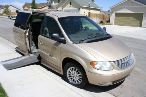 2001 chrysler town &amp; country wheelchair accessible handicap van