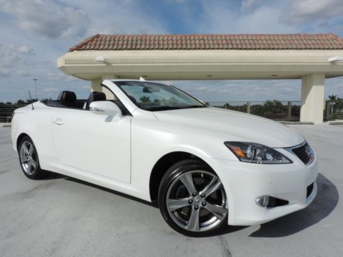 White convertible is350c warranty financing no reserve low miles navigation