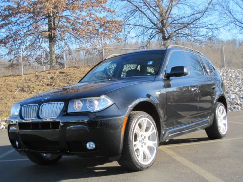 Bmw x3 2008 sport package 3.0 awd nav roof htd seats low reserve set a+