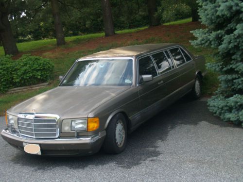1990 mercedes benz 560 sel custom made limousine. 43,800 original miles. seats 8