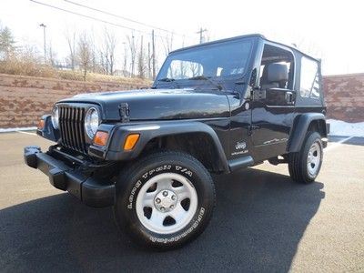 2004 jeep wrangler se no reserve 5spd 6 mnth warranty included free clean carfax