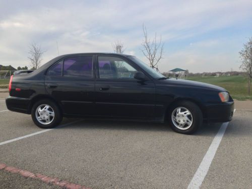 2002 hyundai accent gl sedan 4-door 1.6l aka &#034;the black mamba&#034;