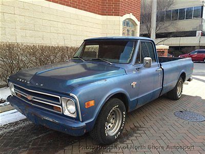 1968 chevrolet c10 1/2 ton long bed pickup chevy 350 v8 automatic no reserve!!