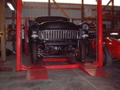1955 chevy 2-door post straight axle gasser hot rod roller project drag
