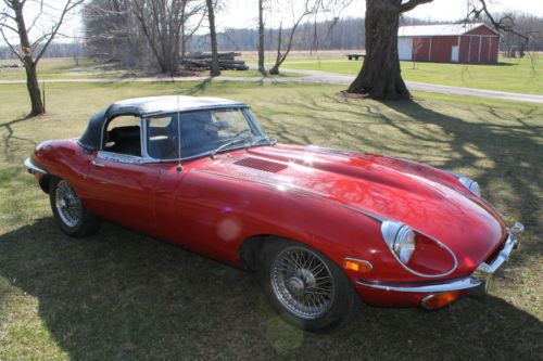 1969 jaguar xke roadster, project, barn find.