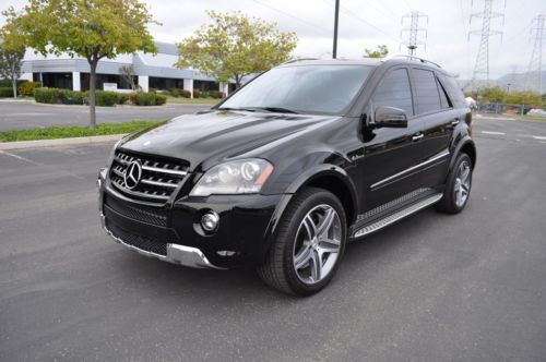 2011 mercedes benz ml63 amg clean carfax 1 owner navi rear dvd low miles loaded