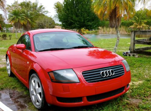 2002 audi tt, 1 owner, red, manual transmission awd needs work as is no reserve