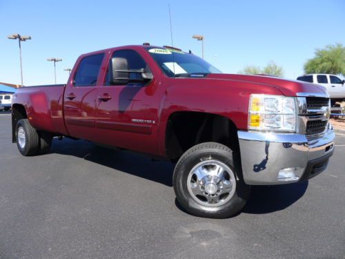 2008 chevrolet 3500 hd chevy crew cab dually lt 4x4 used diesel truck~low miles!