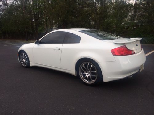 2005 infiniti g35 coupe - pearl white - very clean &amp; well kept - save huge!!!
