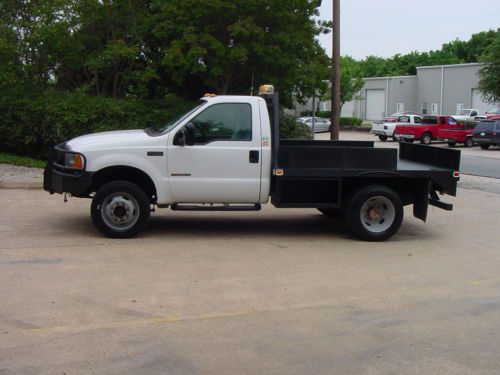 7.3 l ford f450 4x4 auto gov owned southern flat bed utility service truck 4wd
