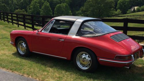1967 porsche 912 soft window targa polo red highly desirable &amp; rare model