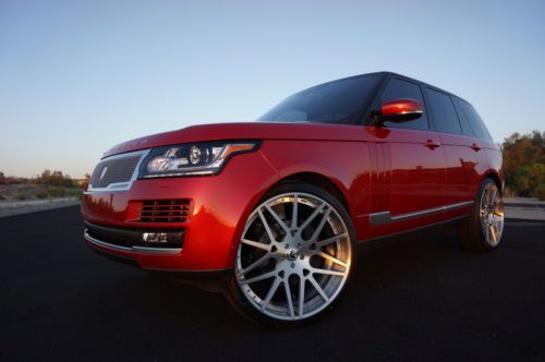 2014 range rover 26&#034; forgiatos and strut grille package $ 116k msrp supercharged