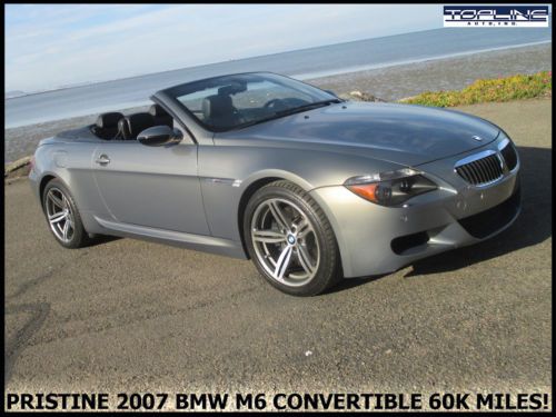 Mint 2007 bmw m6 convertible 7 speed smg. 60,200 miles w/free 1 year  warranty!