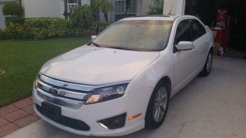 2011 ford fusion sel sedan 4-door 2.5l ,white,low miles-53k, drives great