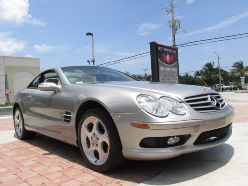 04 pewter sl-500 convertible -heated seats -bose cd changer -18 in alloy wheels