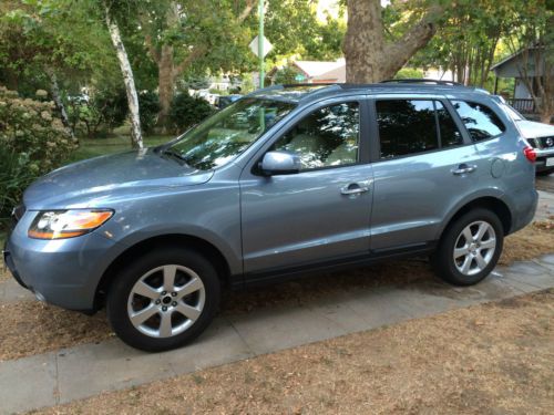 2009 silver-blue hyundai sante fe **limited sport utility** 36,750 miles