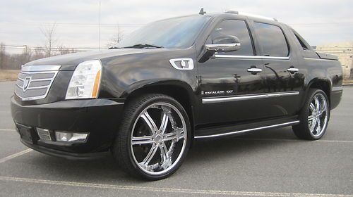 2007 cadillac escalade ext crew cab 26" wheels asanti  grille package 64k mint