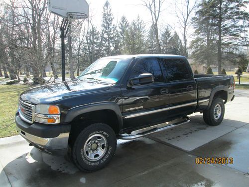 2001 gmc sierra 2500 hd sle crew cab pickup 4-door 8.1l allison 5 sp automatic