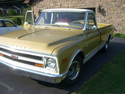 1968 chevy truck dad bought new gold rust free