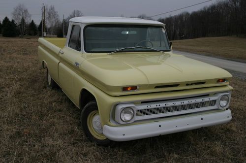 1965 chevy c-10 pickup base truck true survivor from texas new paint well done