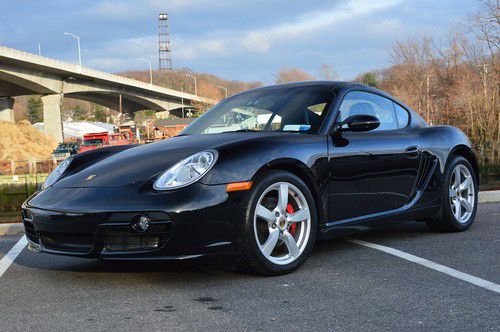 2006 porsche cayman s black on black bose heated seats red belts tiptronic s