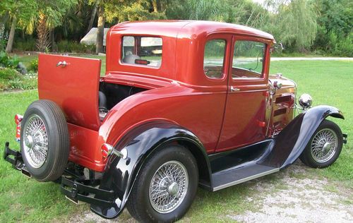 1931 ford model a coupe streetrod - all metal, v-8, xke jag suspension