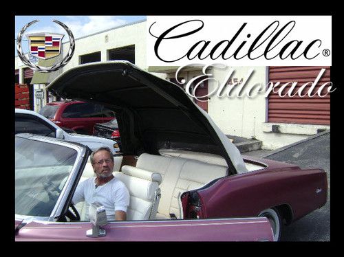 1975 cadillac eldorado convertible 49,871 miles new white leather interior