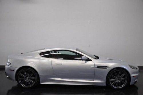 2009 aston  martin dbs coupe lightning silver with red 6 speed only 9300 miles