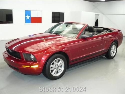 2007 ford mustang premium convertible auto leather 27k! texas direct auto