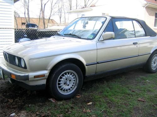 1989 bmw e30 325i convertible with 5 speed manual stick transmission