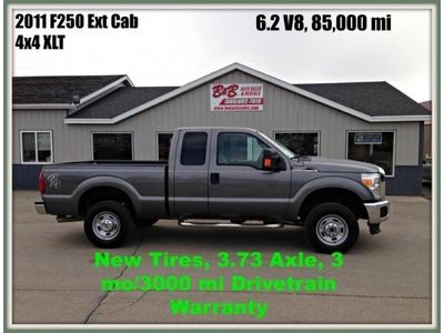Ffv 6.2l 4x4 auto, 4x4, gray, warranty,short box, one owner, inspected, xlt, 4wd