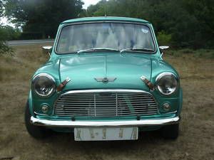 1980 mini with rally specifications in metallic green