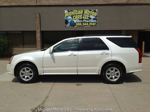 2008 cadillac srx4 all wheel drive panoramic roof pearl white super clean a++++