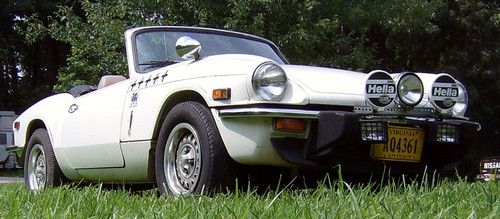 1977 triumph spitfire 1500, 40+ mpg, 2 tops, weber carb, awesome!