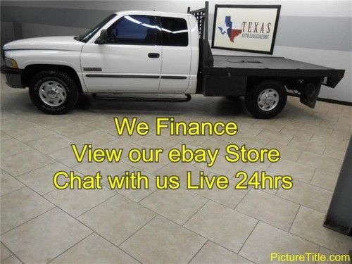 02 ram 2500 2wd ext cab flatbed 5.9 cummins diesel finance texas
