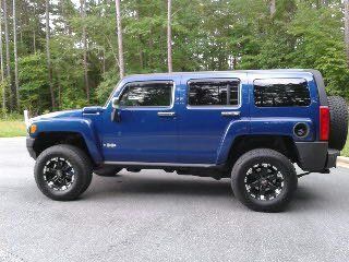 2006 hummer h3 base sport utility 4-door 3.5l 4x4 blue nice wheels and tires ver